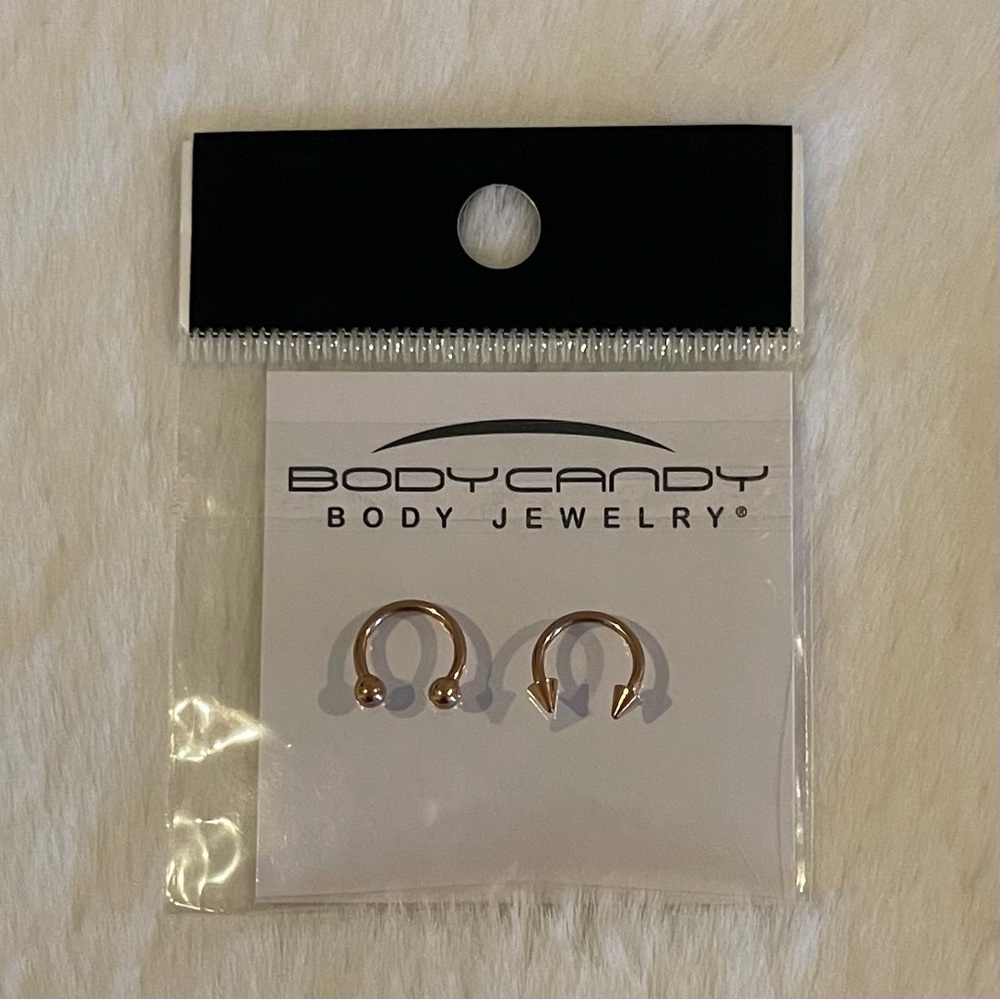 Rose Gold Stainless Steel 16G 2-Piece Set
